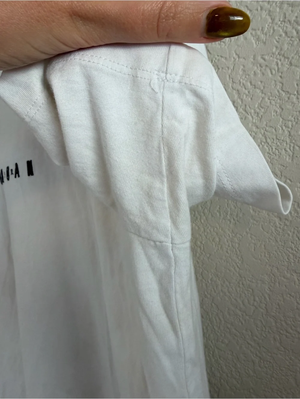 Jordan Jumpman Graphic Tee White Stacked Logo Sz L